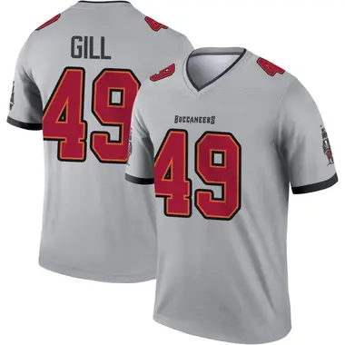 Cam Gill Men's Nike Pewter Tampa Bay Buccaneers Vapor Untouchable Elite Custom Alternate Jersey