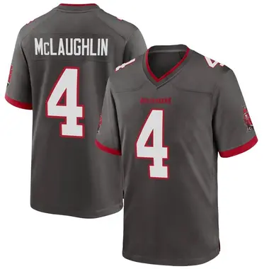 Men's Nike Tampa Bay Buccaneers Chase McLaughlin Pewter Alternate Jersey - Game