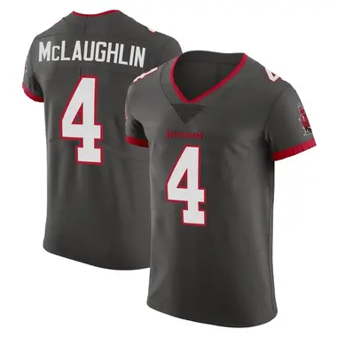 Men's Nike Tampa Bay Buccaneers Chase McLaughlin Pewter Alternate Vapor Jersey - Elite