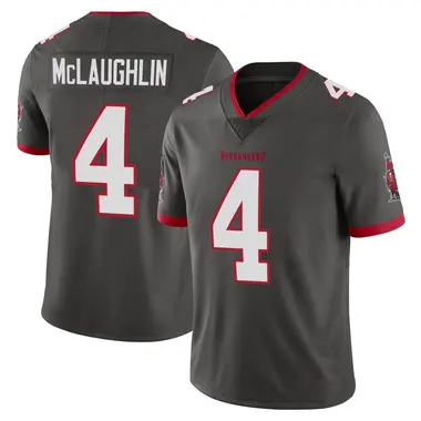 Men's Nike Tampa Bay Buccaneers Chase McLaughlin Pewter Alternate Vapor Jersey - Limited