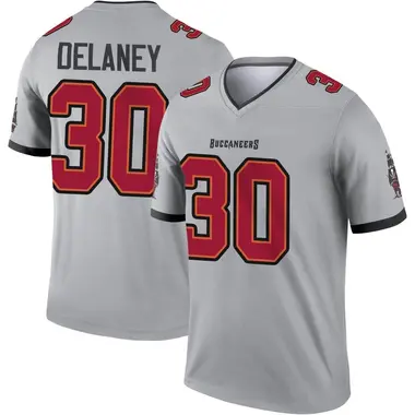 Dee Delaney Youth Nike Pewter Tampa Bay Buccaneers Alternate Custom Game Jersey Size: Extra Large