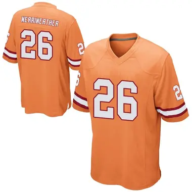 Men's Nike Tampa Bay Buccaneers Kaevon Merriweather Alternate Jersey - Orange Game