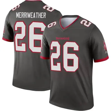 Men's Nike Tampa Bay Buccaneers Kaevon Merriweather Pewter Alternate Jersey - Legend