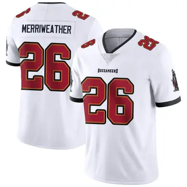 Men's Nike Tampa Bay Buccaneers Kaevon Merriweather Vapor Untouchable Jersey - White Limited