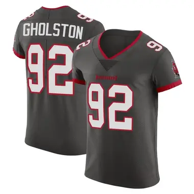 Men's Nike Tampa Bay Buccaneers William Gholston Pewter Alternate Vapor Jersey - Elite