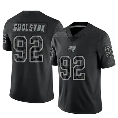 Men's Nike Tampa Bay Buccaneers William Gholston Reflective Jersey - Black Limited