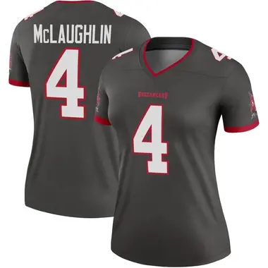 Women's Nike Tampa Bay Buccaneers Chase McLaughlin Pewter Alternate Jersey - Legend