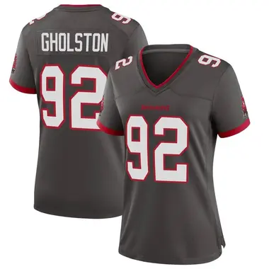 Women's Nike Tampa Bay Buccaneers William Gholston Pewter Alternate Jersey - Game