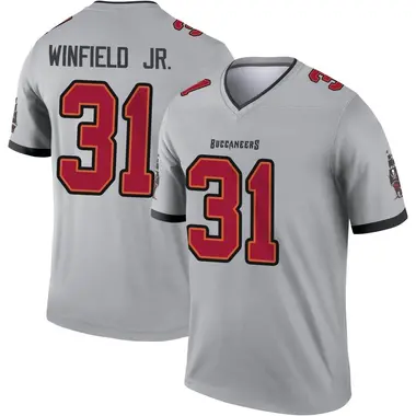 Men's Nike Antoine Winfield Jr. Pewter Tampa Bay Buccaneers Game Jersey Size: Medium