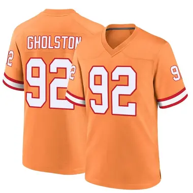 Youth Nike Tampa Bay Buccaneers William Gholston Throwback Jersey - Orange Game